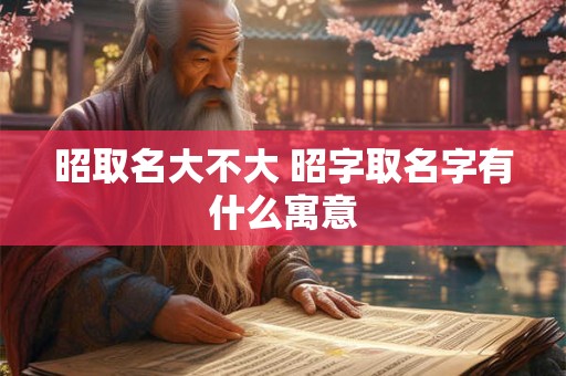 昭取名大不大 昭字取名字有什么寓意