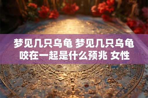梦见几只乌龟 梦见几只乌龟咬在一起是什么预兆 女性
