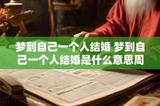 梦到自己一个人结婚 梦到自己一个人结婚是什么意思周公解梦