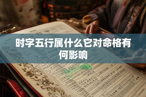 时字五行属什么它对命格有何影响