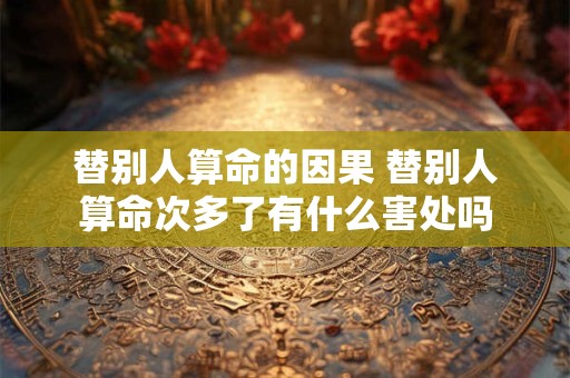 替别人算命的因果 替别人算命次多了有什么害处吗