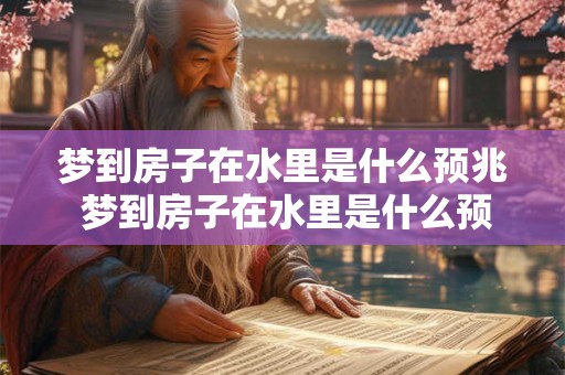 梦到房子在水里是什么预兆 梦到房子在水里是什么预兆周公解梦