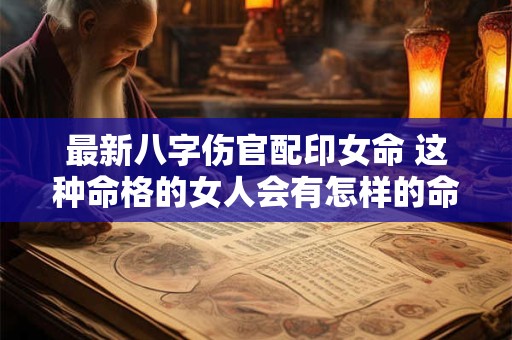 最新八字伤官配印女命 这种命格的女人会有怎样的命运