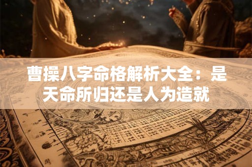 曹操八字命格解析大全：是天命所归还是人为造就