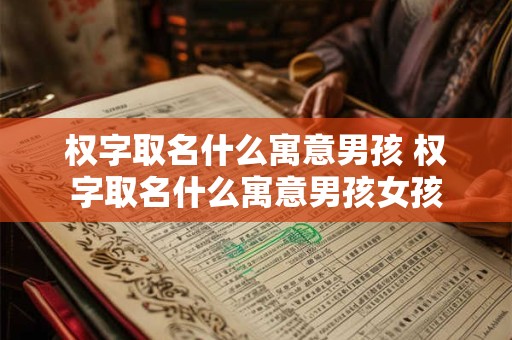 权字取名什么寓意男孩 权字取名什么寓意男孩女孩