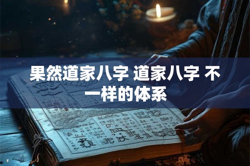 果然道家八字 道家八字 不一样的体系