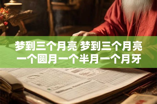 梦到三个月亮 梦到三个月亮一个圆月一个半月一个月牙是什么意思