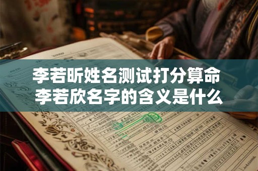 李若昕姓名测试打分算命 李若欣名字的含义是什么