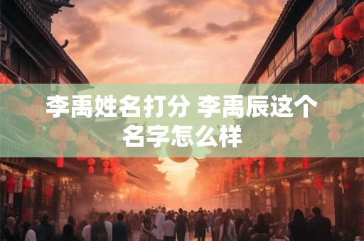 李禹姓名打分 李禹辰这个名字怎么样 李禹姓名打分 李禹辰这个名字怎么样