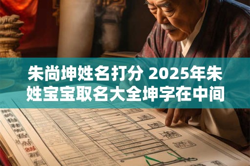 朱尚坤姓名打分 2025年朱姓宝宝取名大全坤字在中间