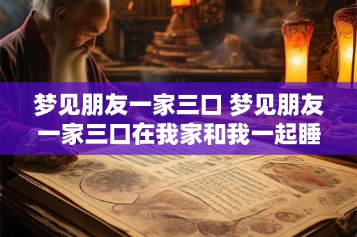 梦见朋友一家三口 梦见朋友一家三口在我家和我一起睡
