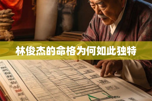 林俊杰的命格为何如此独特