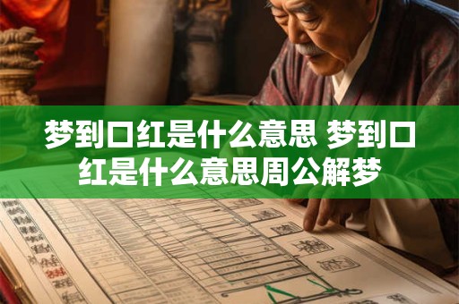 梦到口红是什么意思 梦到口红是什么意思周公解梦