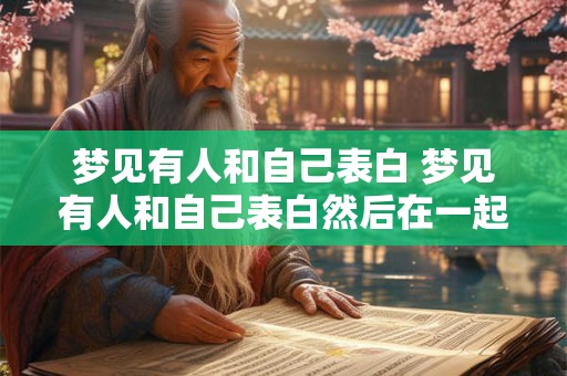 梦见有人和自己表白 梦见有人和自己表白然后在一起了是什么意思