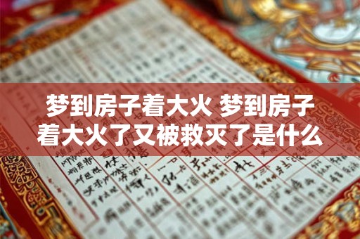 梦到房子着大火 梦到房子着大火了又被救灭了是什么意思