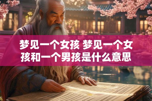 梦见一个女孩 梦见一个女孩和一个男孩是什么意思