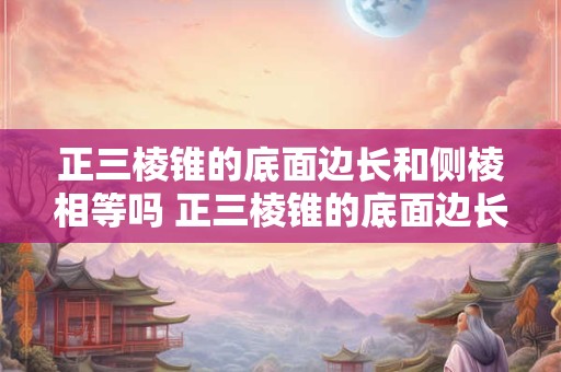 正三棱锥的底面边长和侧棱相等吗 正三棱锥的底面边长和侧棱相等吗为什么
