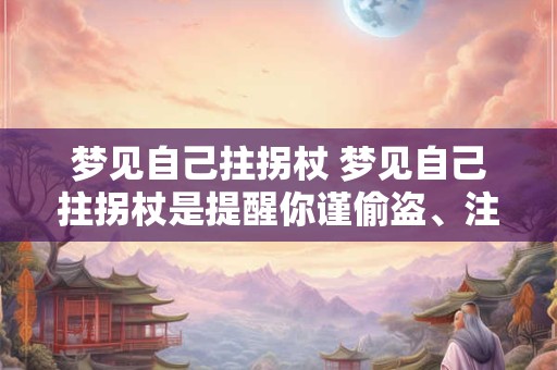 梦见自己拄拐杖 梦见自己拄拐杖是提醒你谨偷盗、注意安全是什么生肖