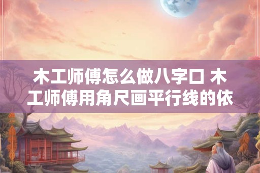 木工师傅怎么做八字口 木工师傅用角尺画平行线的依据是