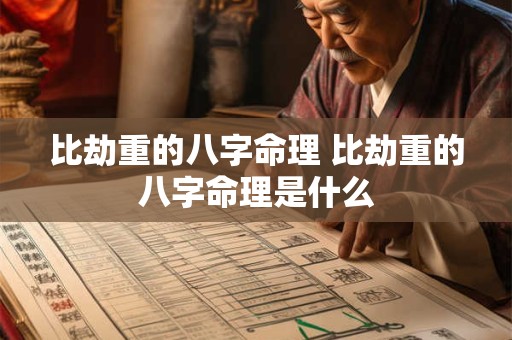 详细阅读:比劫重的八字命理 比劫重的八字命理是什么 比劫重的八字命理 比劫重的八字命理是什么