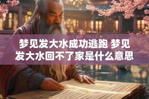 梦见发大水成功逃跑 梦见发大水回不了家是什么意思 周公解梦