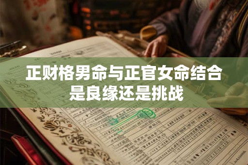 正财格男命与正官女命结合 是良缘还是挑战