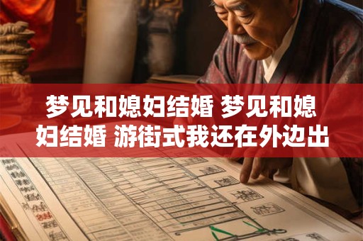 梦见和媳妇结婚 梦见和媳妇结婚 游街式我还在外边出差跳墙回去