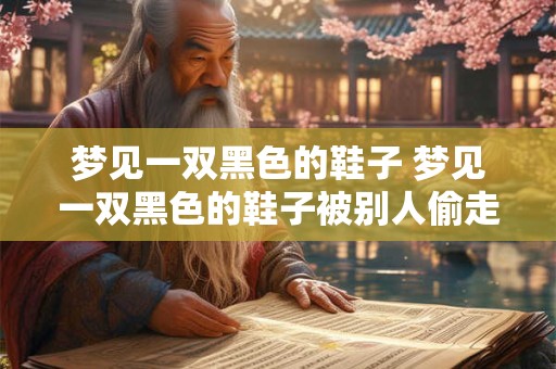 梦见一双黑色的鞋子 梦见一双黑色的鞋子被别人偷走了啥意思