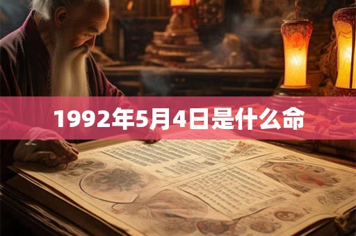 1992年5月4日是什么命
