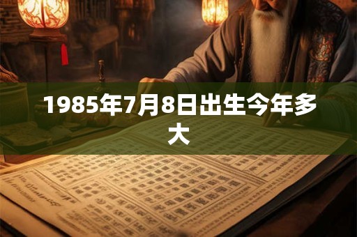 1985年7月8日出生今年多大