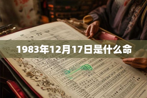 1983年12月17日是什么命