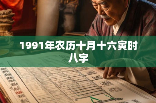 1991年农历十月十六寅时八字