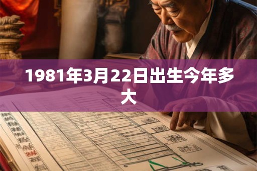 1981年3月22日出生今年多大