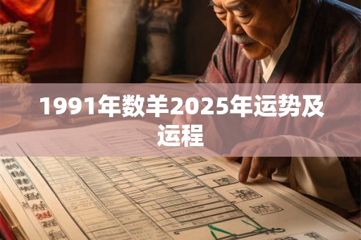 详细阅读:1991年数羊2025年运势及运程 1991年数羊2025年运势及运程