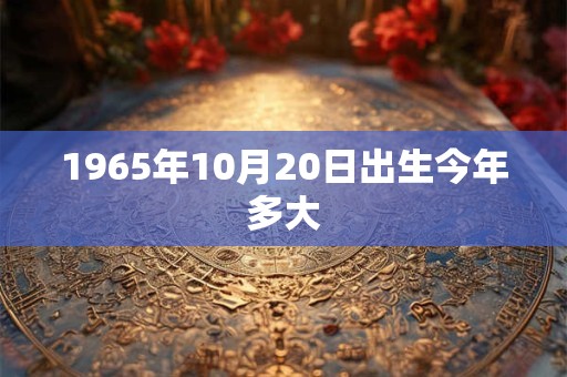 1965年10月20日出生今年多大