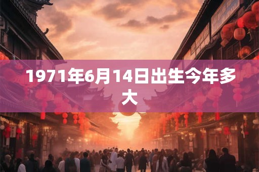 1971年6月14日出生今年多大