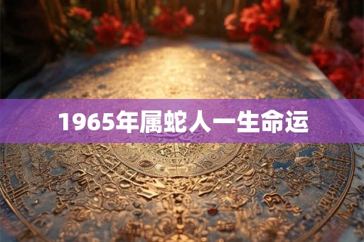 1965年属蛇人一生命运 1965年属蛇人一生命运