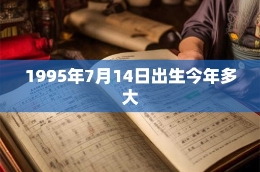1995年7月14日出生今年多大