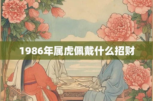 1986年属虎佩戴什么招财 1986年属虎佩戴什么招财