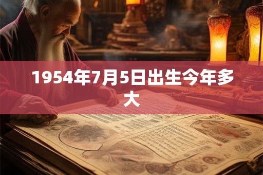 1954年7月5日出生今年多大