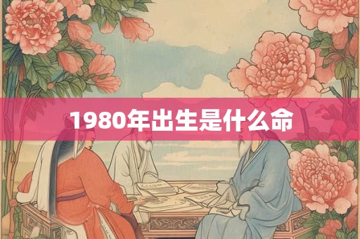 1980年出生是什么命