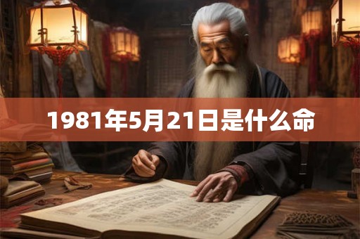1981年5月21日是什么命