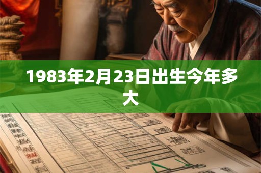 1983年2月23日出生今年多大