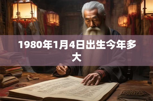 1980年1月4日出生今年多大