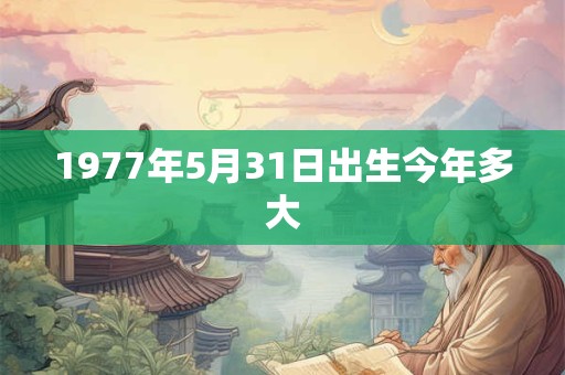 1977年5月31日出生今年多大