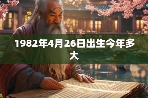 1982年4月26日出生今年多大