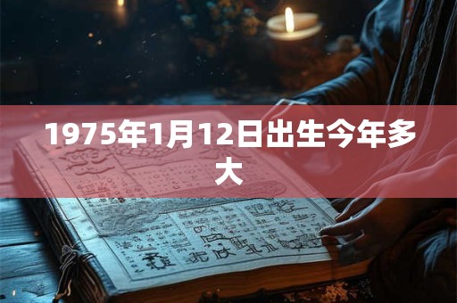 1975年1月12日出生今年多大
