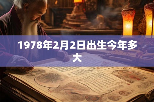 1978年2月2日出生今年多大