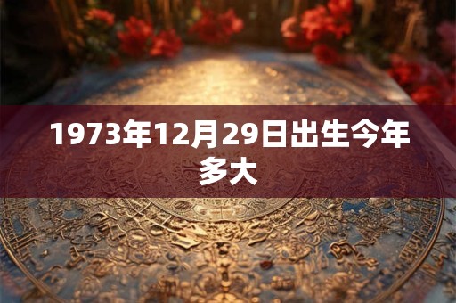 1973年12月29日出生今年多大