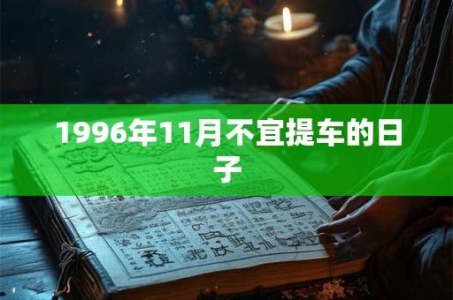 1996年11月不宜提车的日子